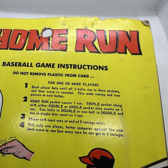 Vintage Smethport Specialty Company 1971 Home Run Baseball Pinball Game #207 - Picture 6 of 12